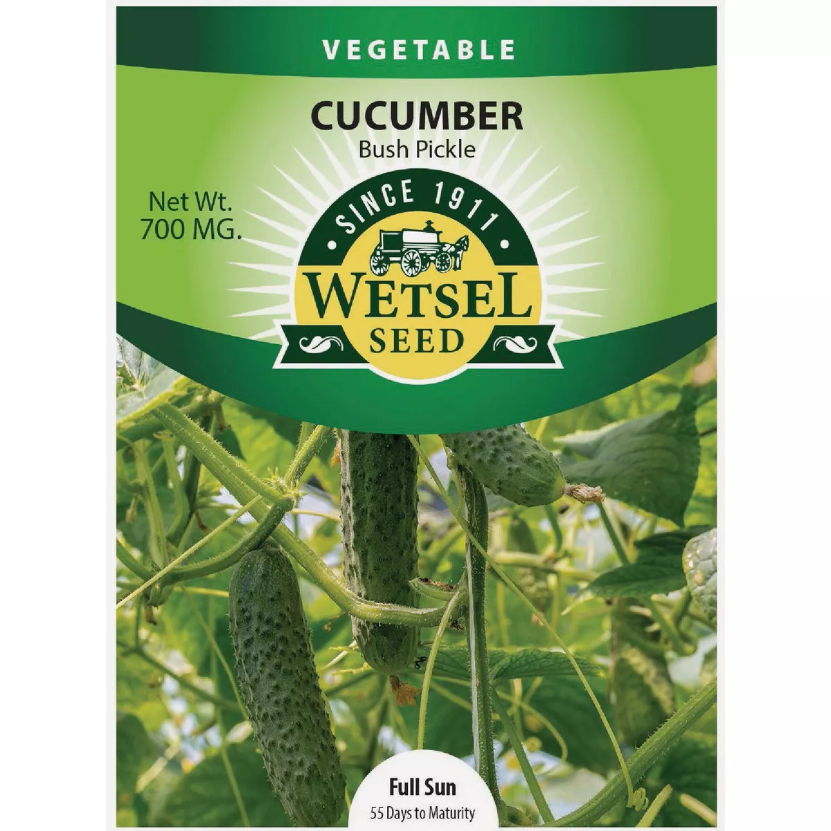 Wetsel Seed Bush Pickle Cucumber Seed Packet