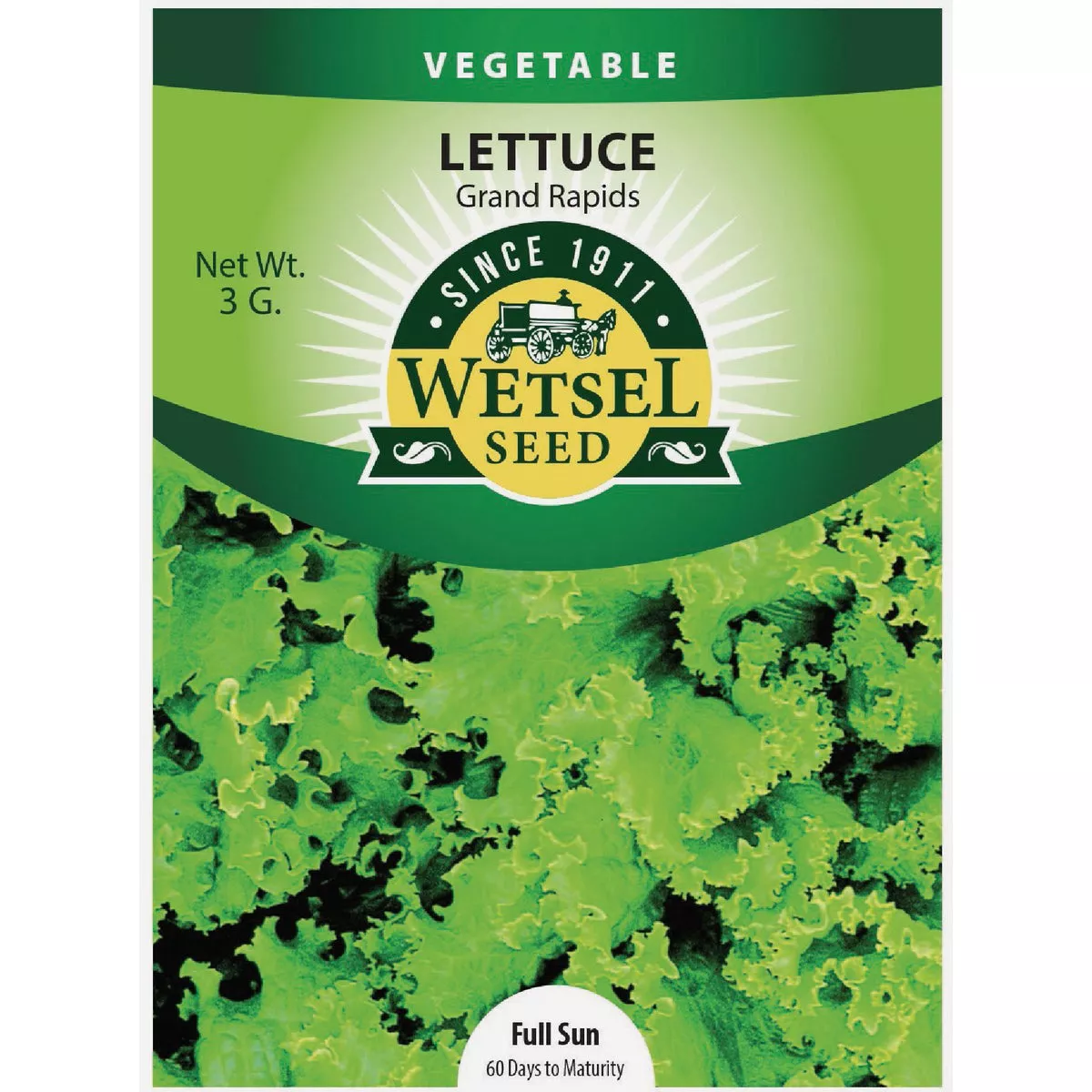 Wetsel Seed Grand Rapids Lettuce Seed Packet