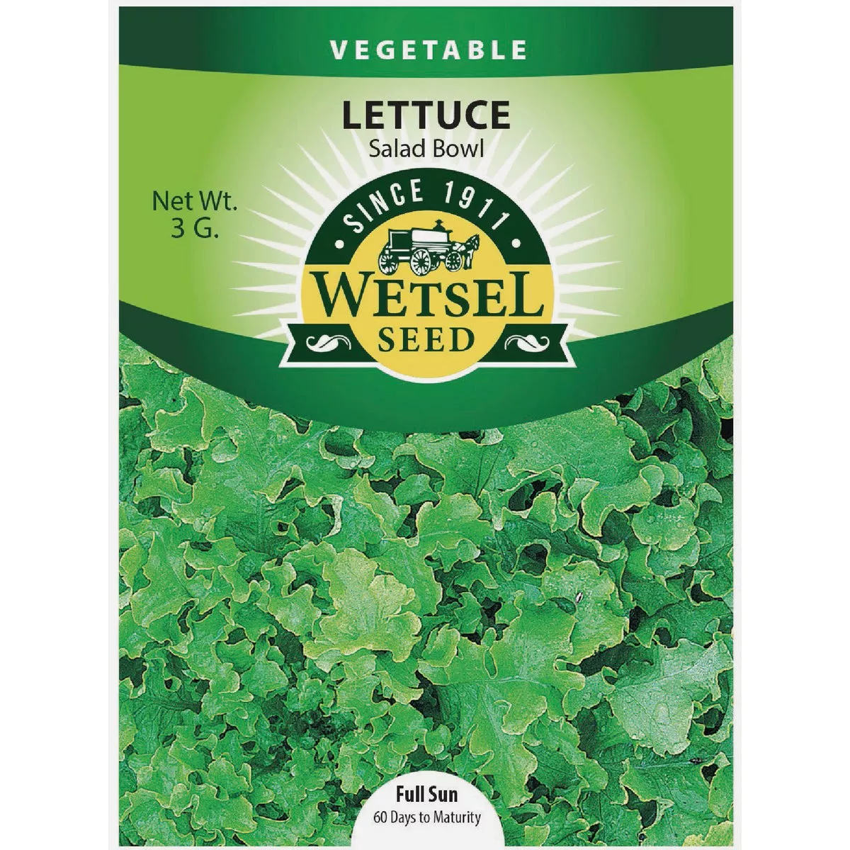 Wetsel Seed Salad Bowl Lettuce Seed Packet