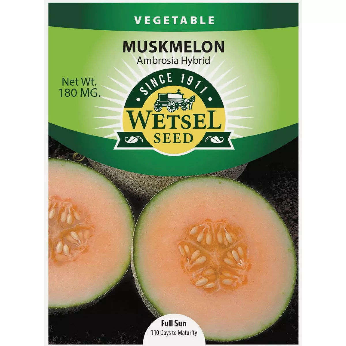 Wetsel Seed Ambrosia Hybrid Cantaloupe Seed Packet