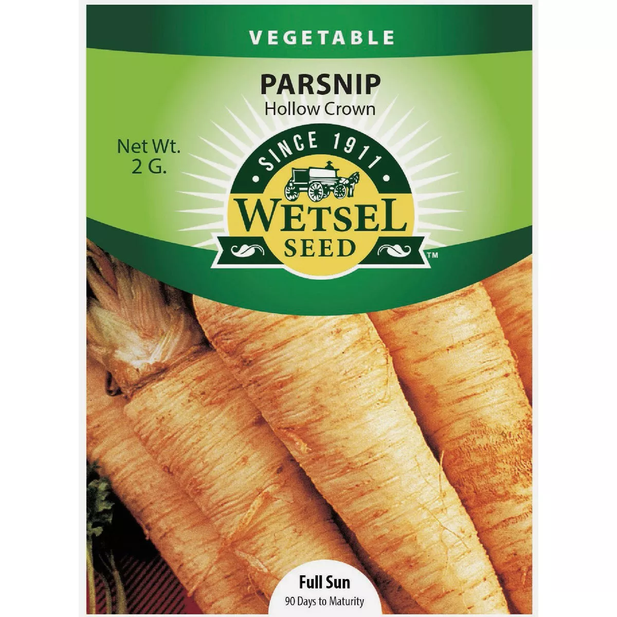 Wetsel Seed Hollow Crown Parsnip Seed Packet