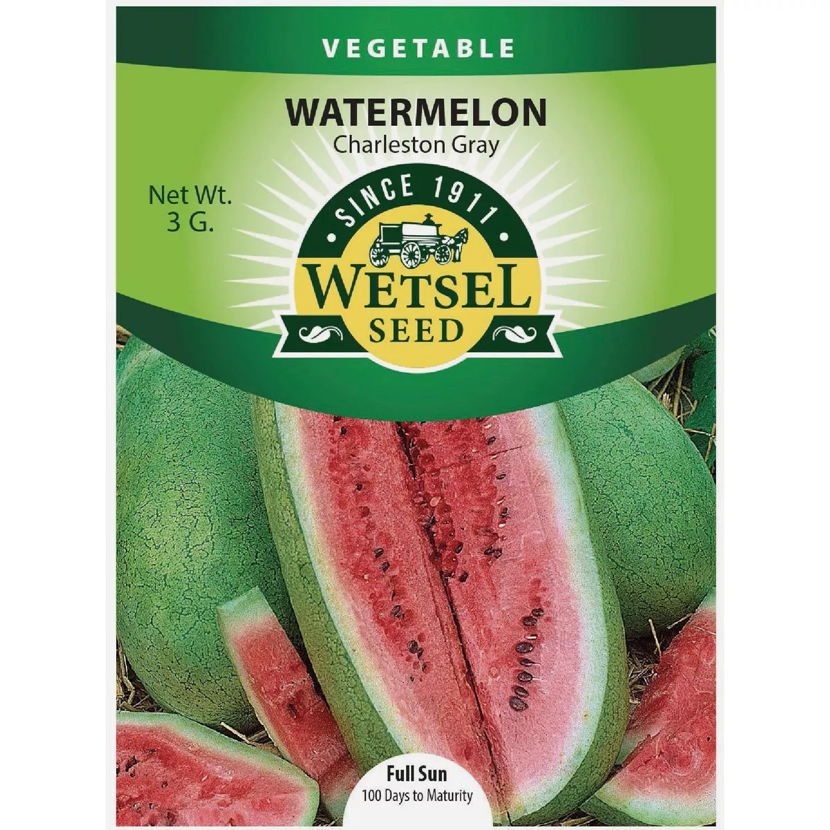 Wetsel Seed Charleston Grey #133 Watermelon Seed Packet