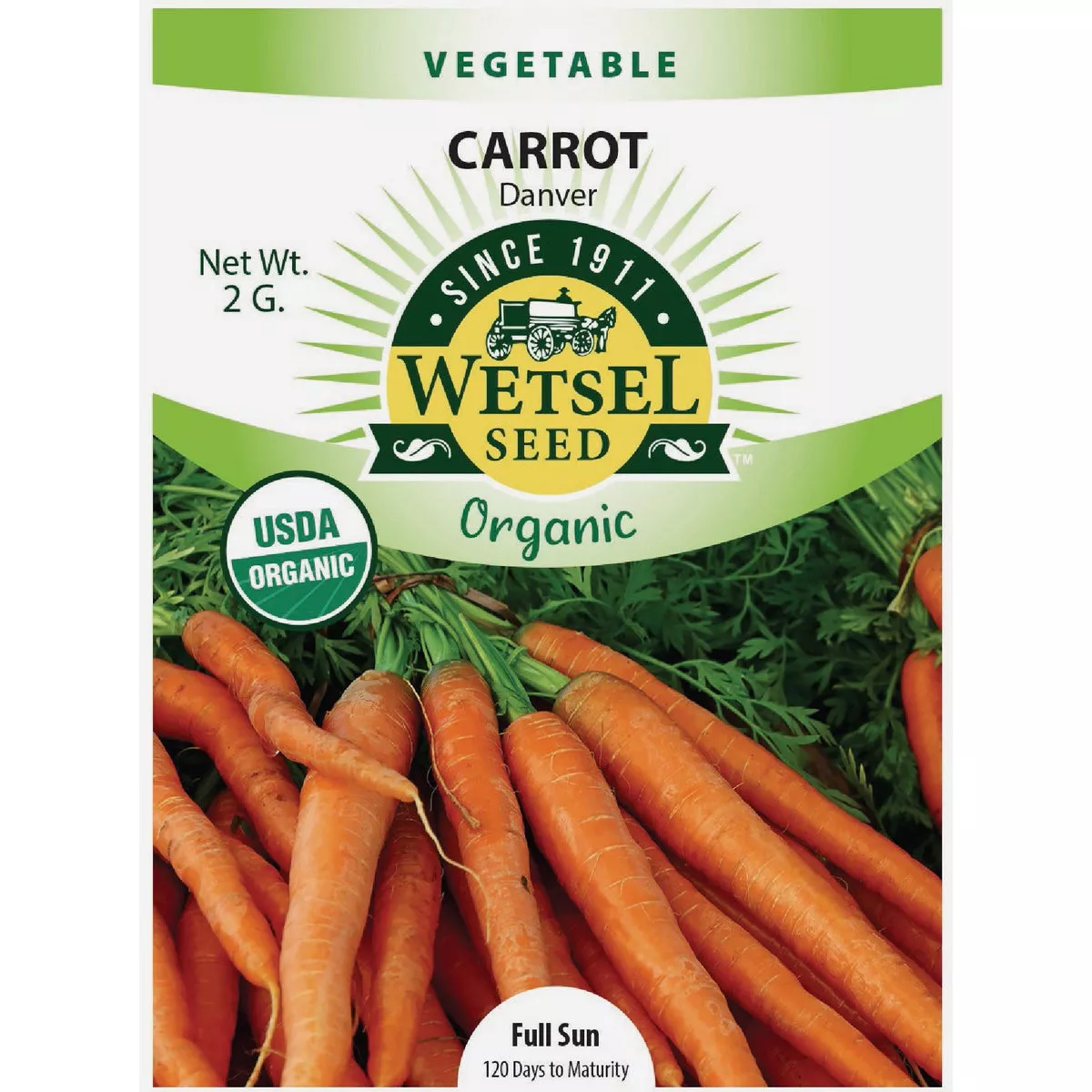 Wetsel Seed Organic Danver Carrot Seed Packet