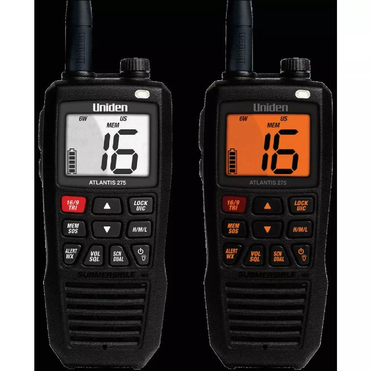 Uniden Atlantis 275 Handhel 2-Way VHF Marine Radio