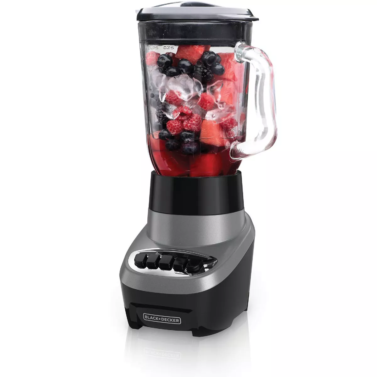 Black & Decker Power Crush 6-Cup Black Blender