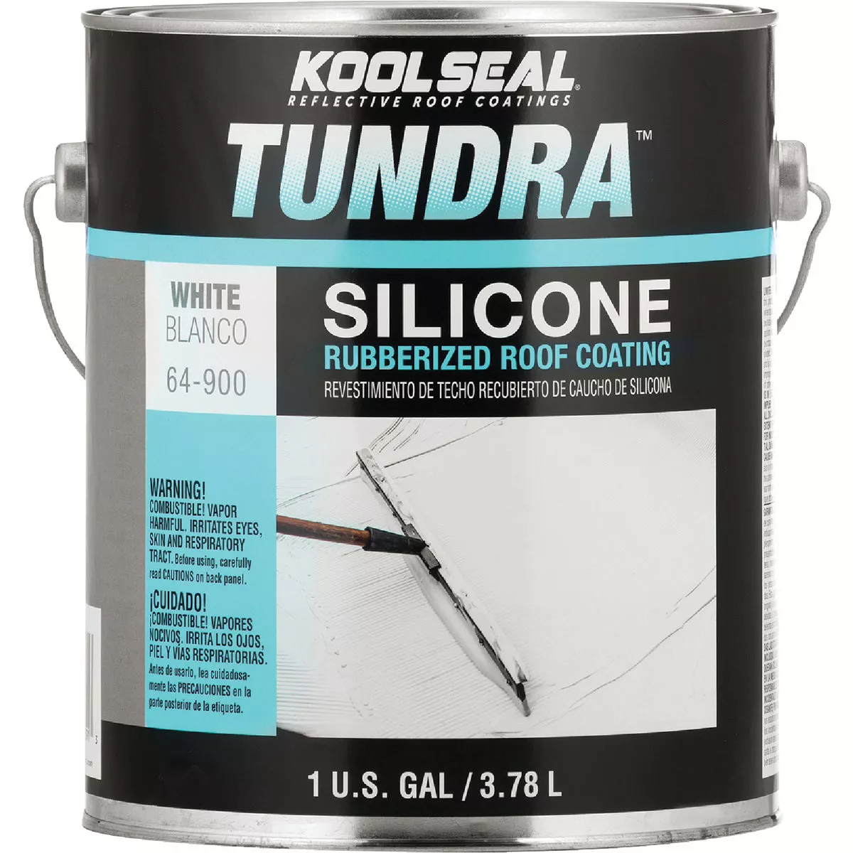 Kool Seal Tundra 1 Gal.100% Silicone White Silicone Roof Coating