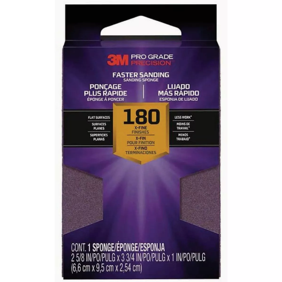 3M Pro Grade Extra Fine Sanding Sponge-