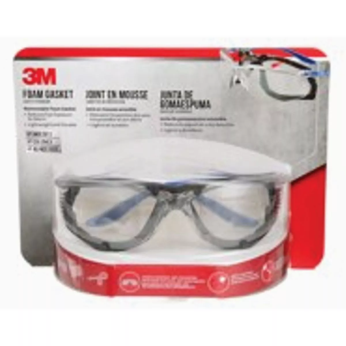 3M Foam Gasket Safety Glasses with Blue Frame
