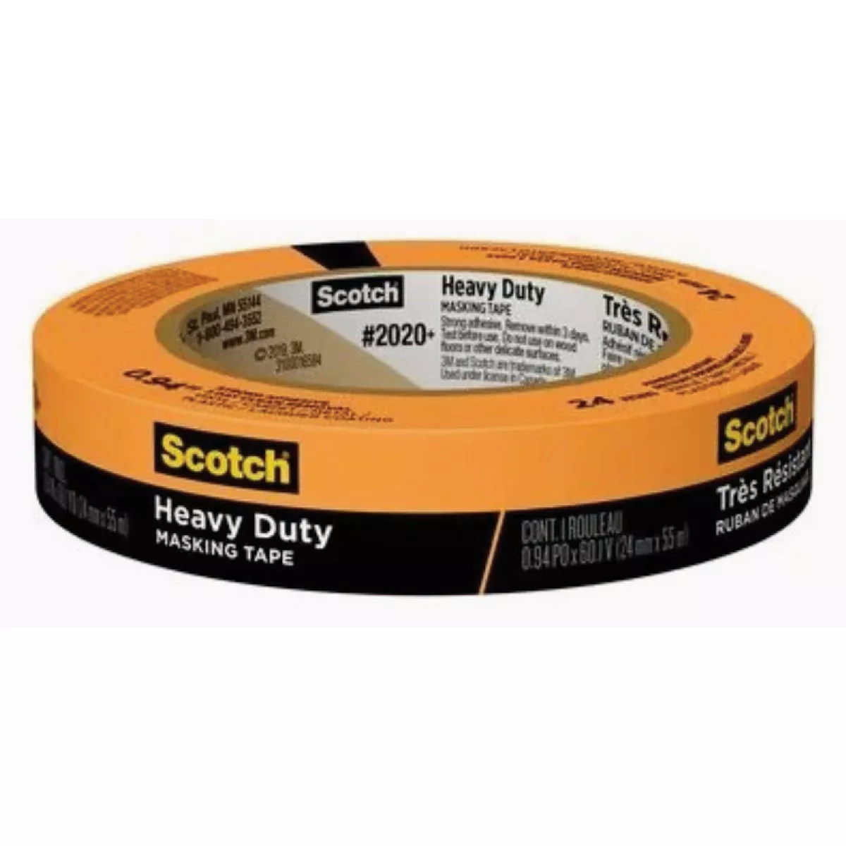 3M 0.94 In. x 60 Yd. Orange Heavy-Duty Masking Tape-
