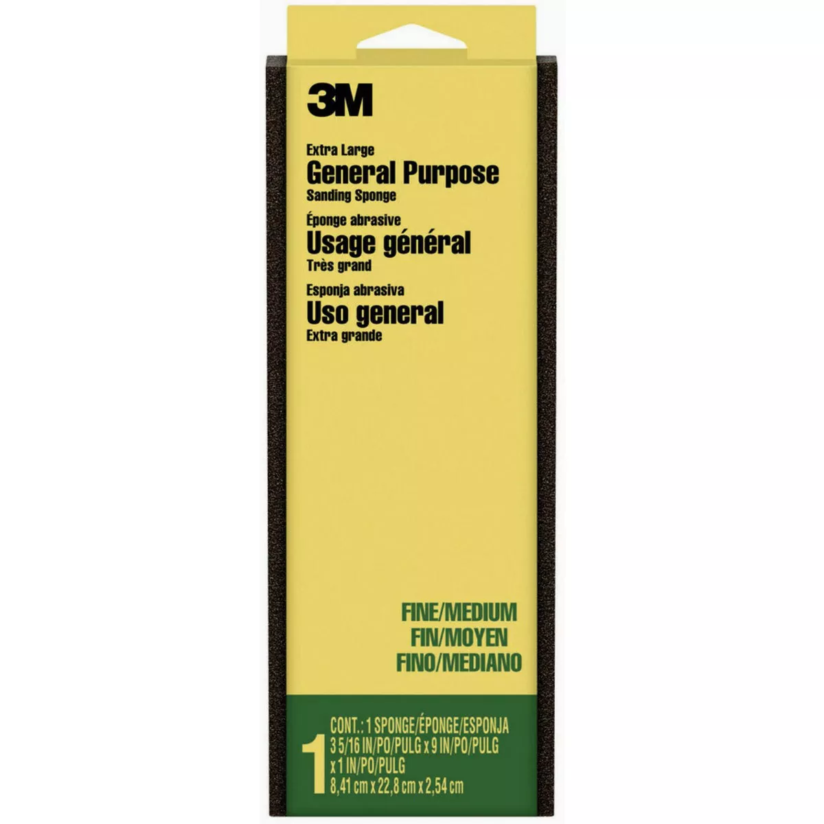 3M 8 In. Angled Fine Sanding Sponge