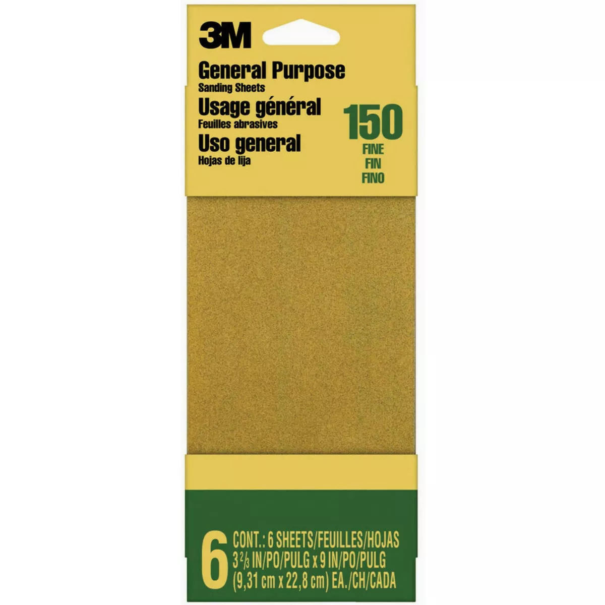 3M 3-2/3" 150 Grit Alox Sandpaper