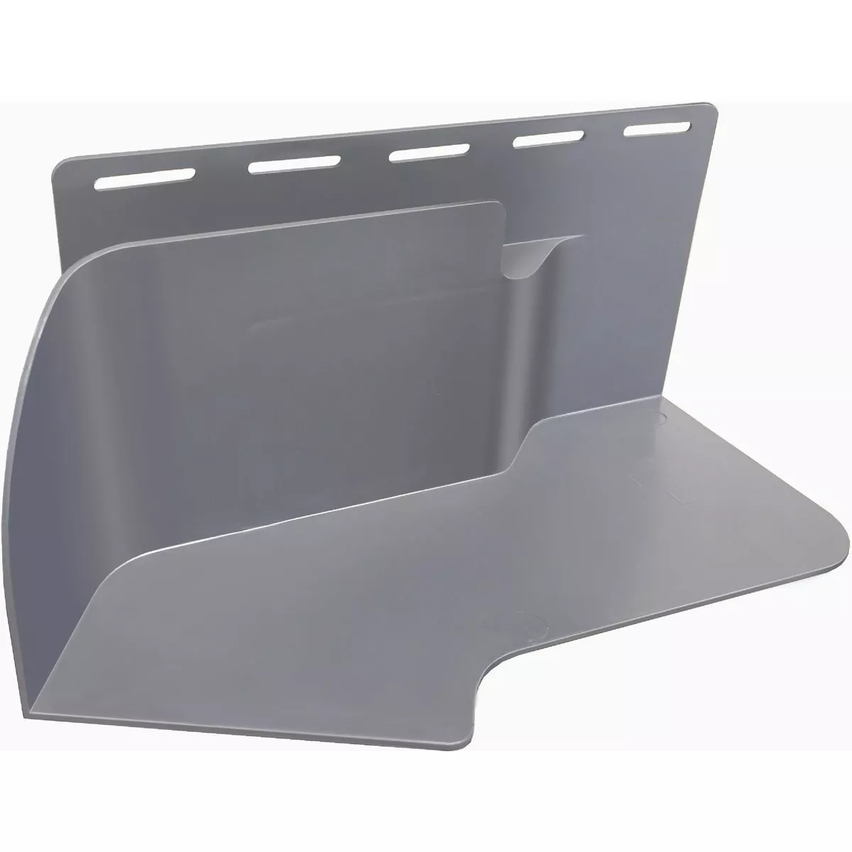 American Flashings J'd Out 3-3/4 In. x 8 In. Grey Polypropylene Kickout Flashing, Left Hand