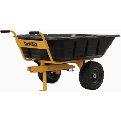 Gorilla Carts 6 Cu. Ft. 1000 Lb. Steel Tow-Behind Garden Cart