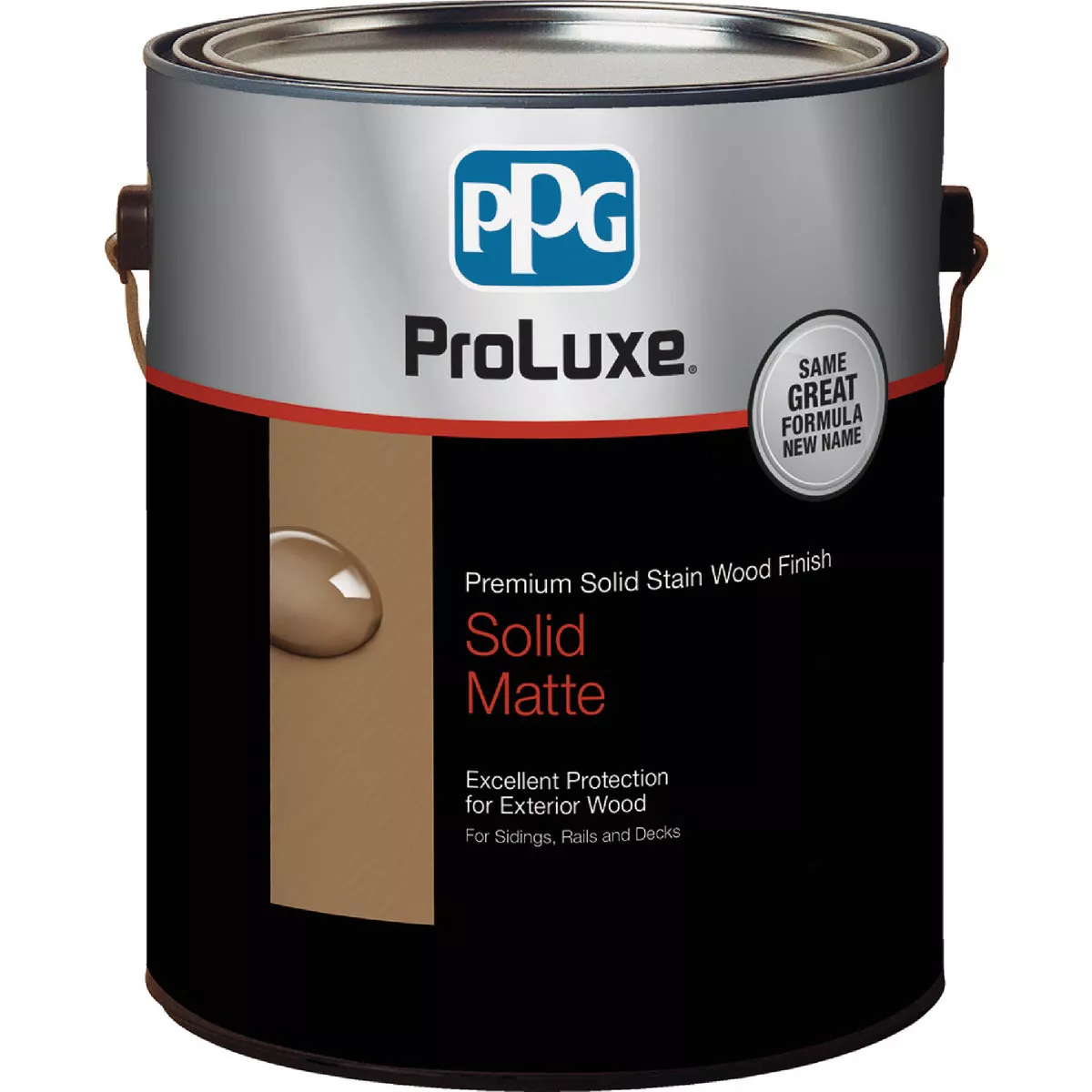 PPG ProLuxe Premium Solid Stain Wood Finish Deep Base - 1 Gallon