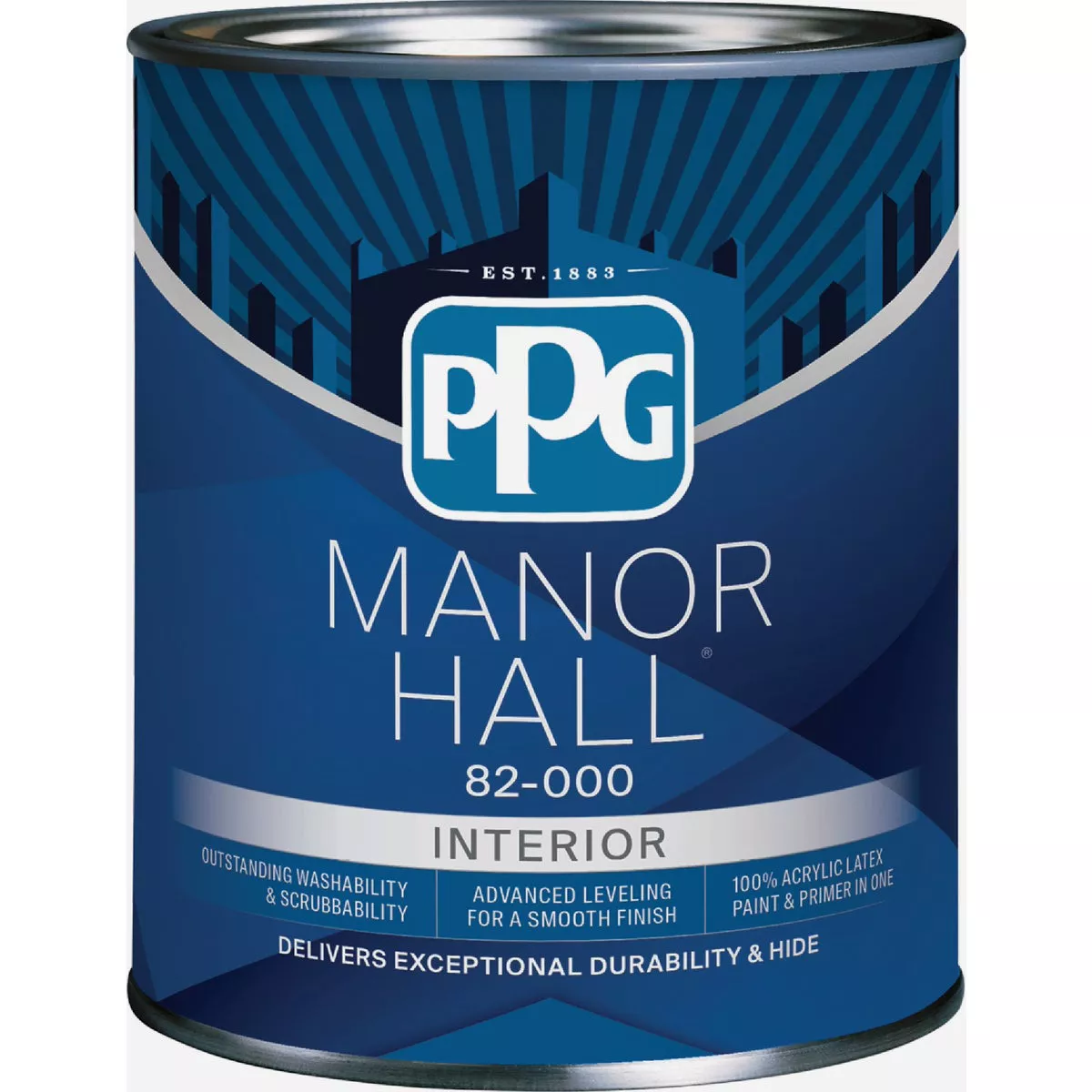 Manor Hall Interior Acrylic Flat White Pastel Base Quart