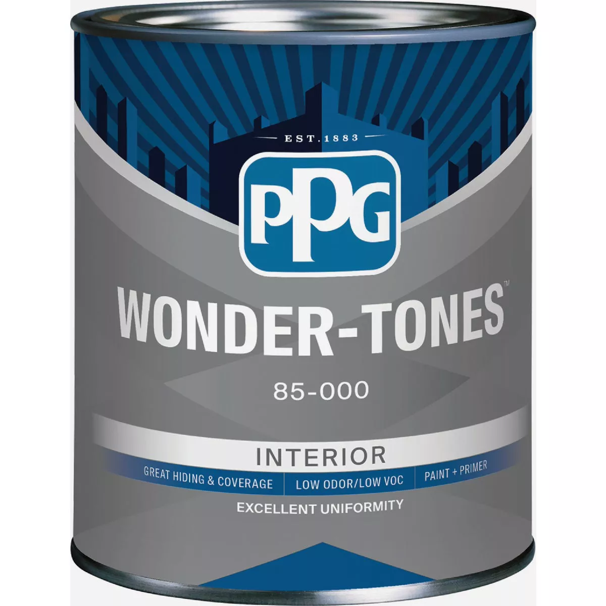 Wonder-Tones Interior Latex Paint + Primer Flat White Pastel Base Quart