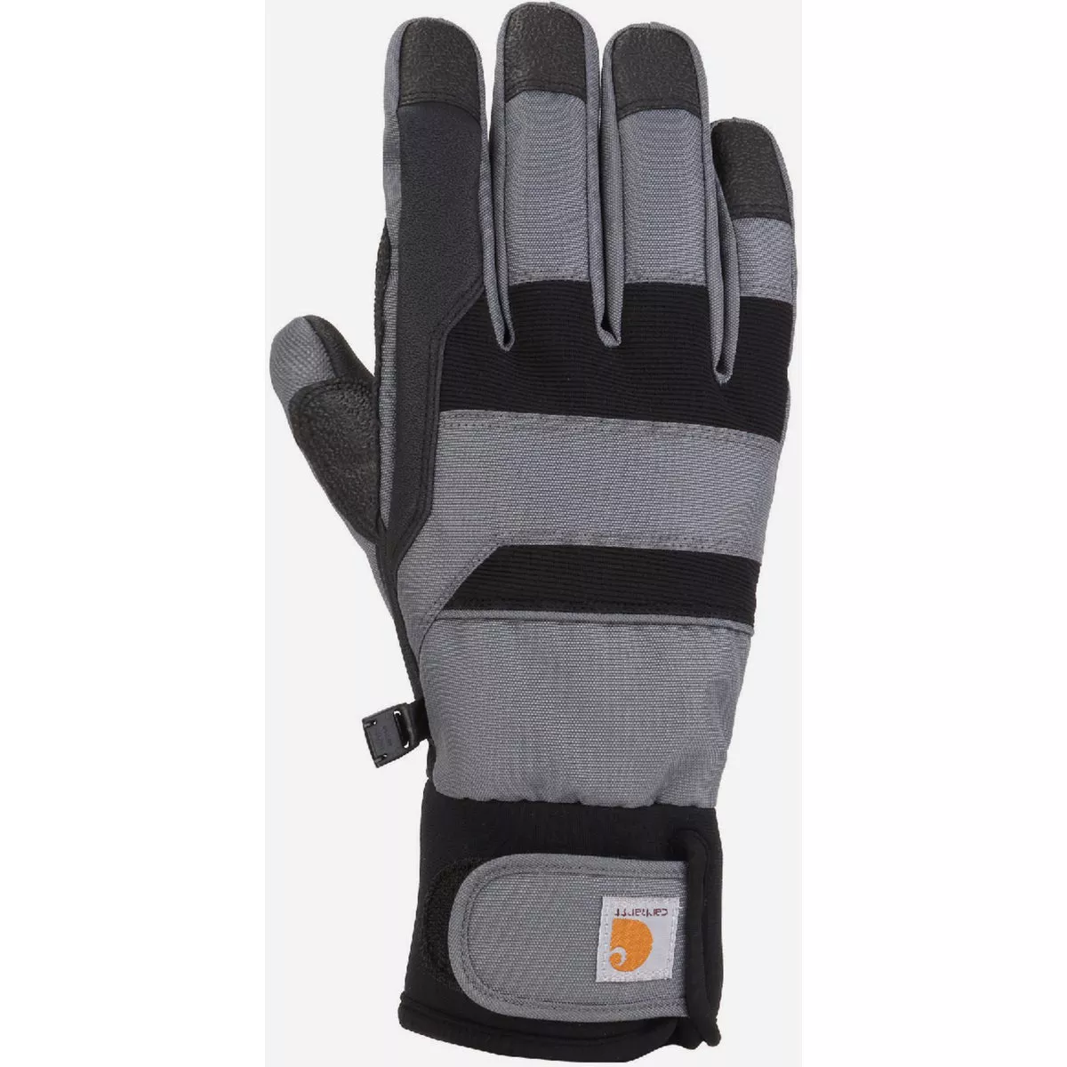 Carhartt Men's L Dark Gray Black Waterproof Thermal-Lined Secure Cuff Glove