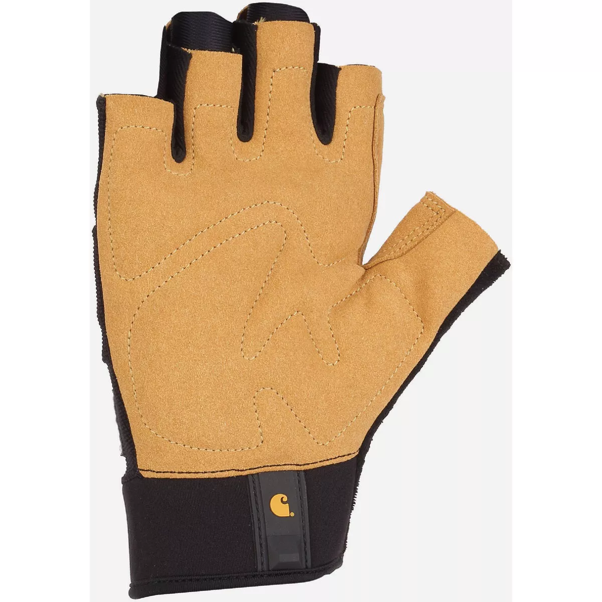 Carhartt Men's M Black Barley Padded Palm Fingerless Glove - photo 2