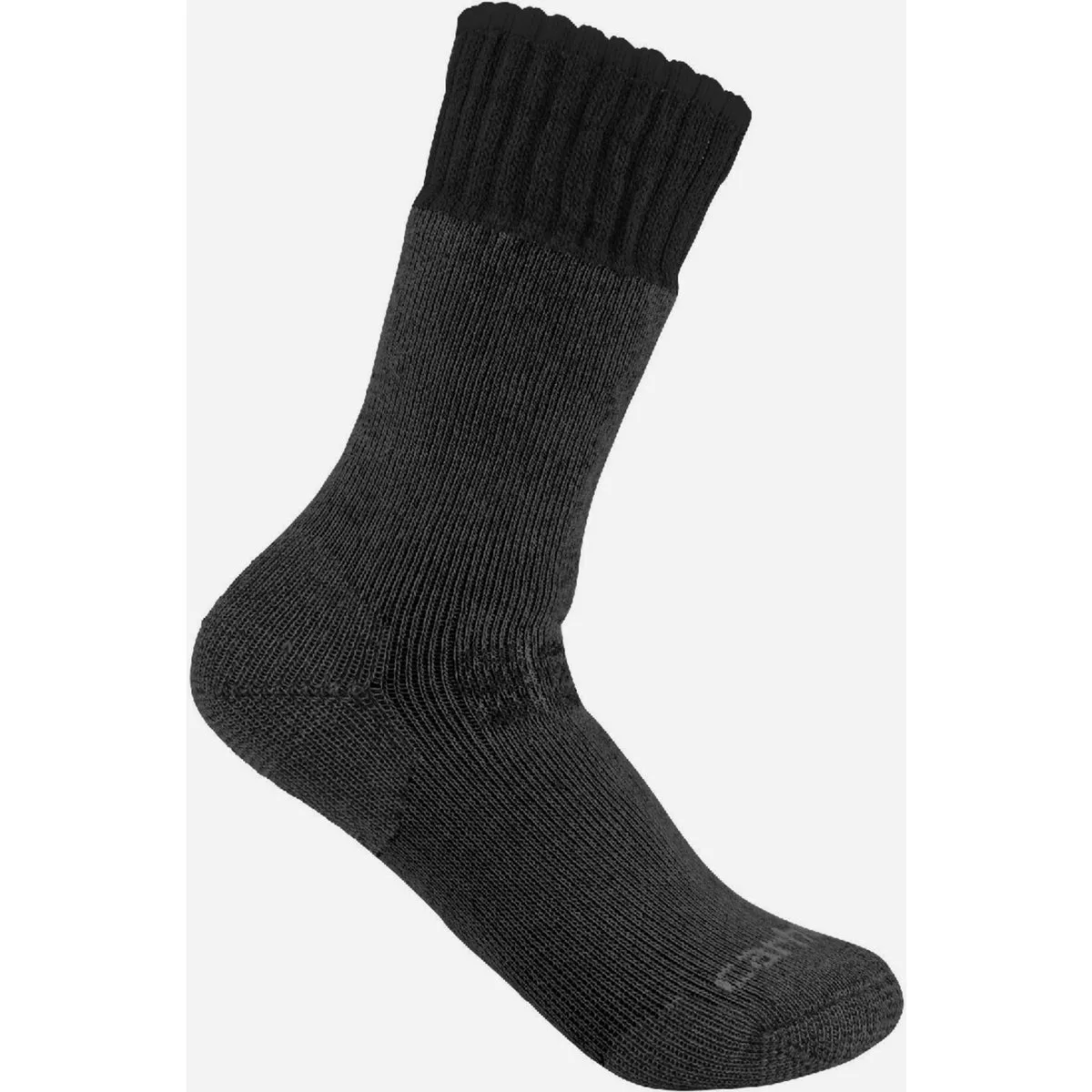 Carhartt Men's L Black Heavyweight Synthetic-Wool Blend Boot Sock