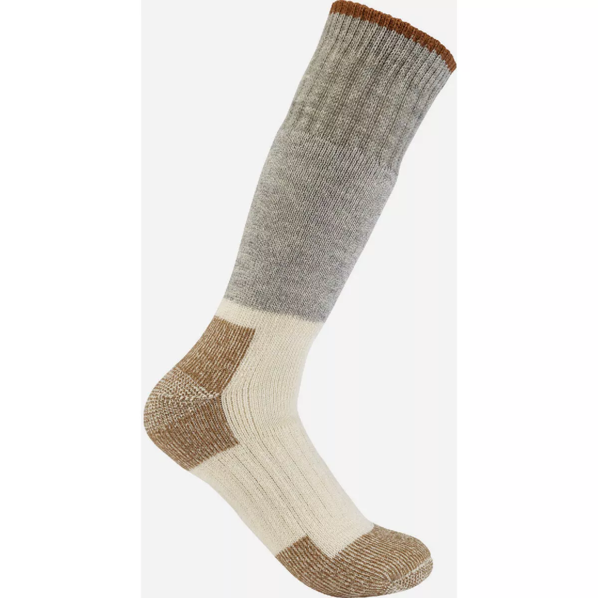 Carhartt Men's L Heather Gray Arctic Heavyweight Merino Wool Blend Boot Sock