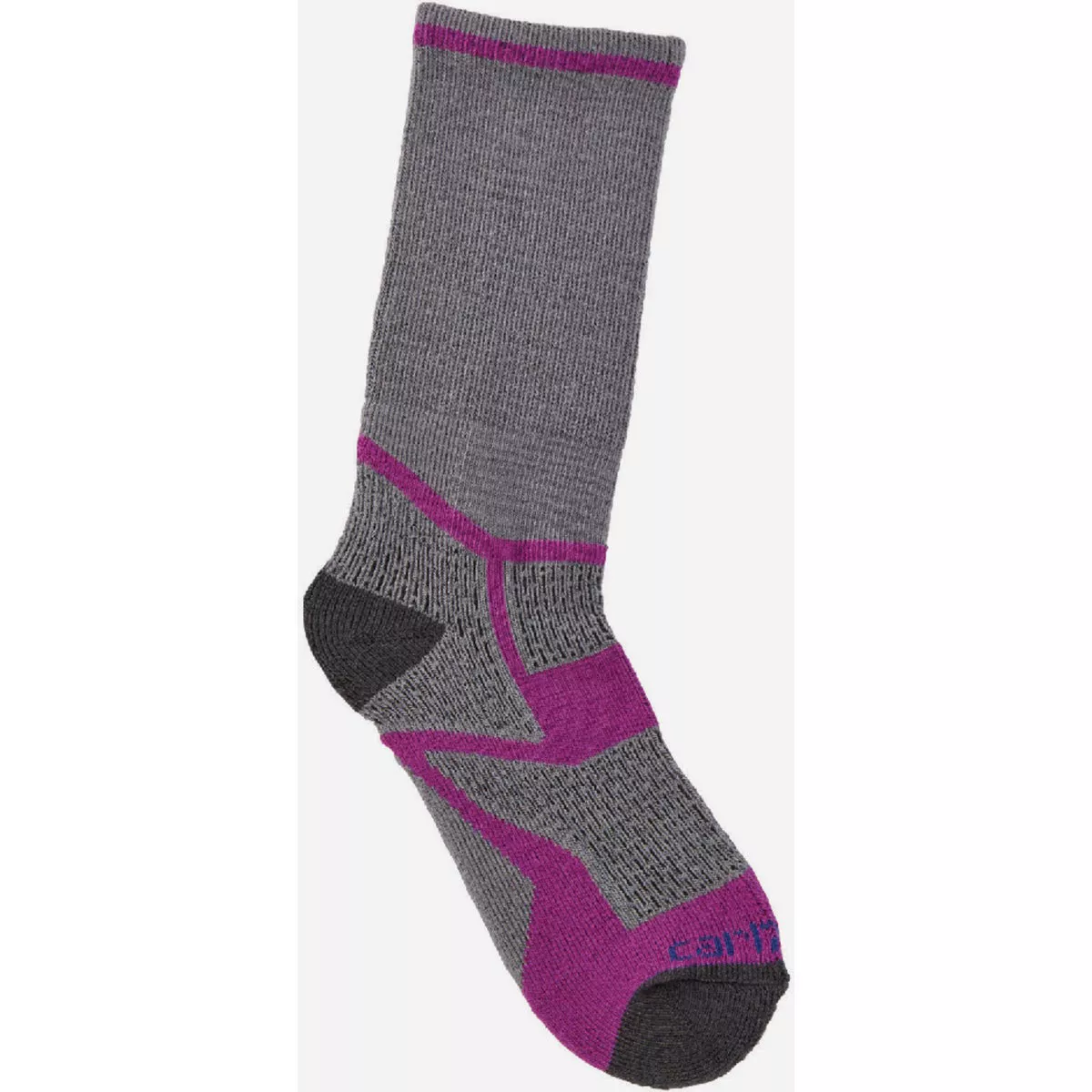 Carhartt Kid's L Magenta Agate Midweight Synthetic-Merino Wool Blend Crew Sock