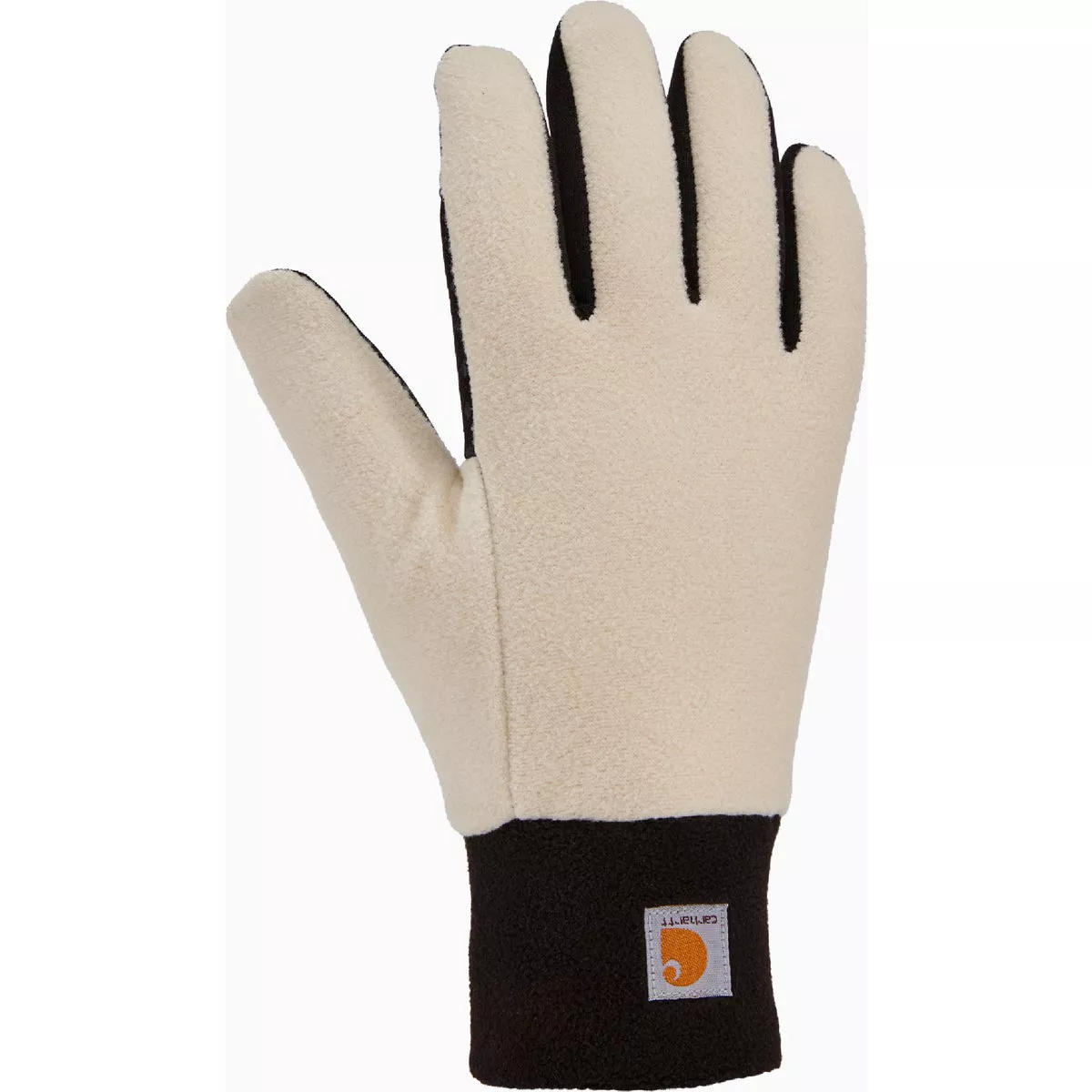 Carhartt Women's Medium Oat Milk Black Storm Defender Fleece Glove