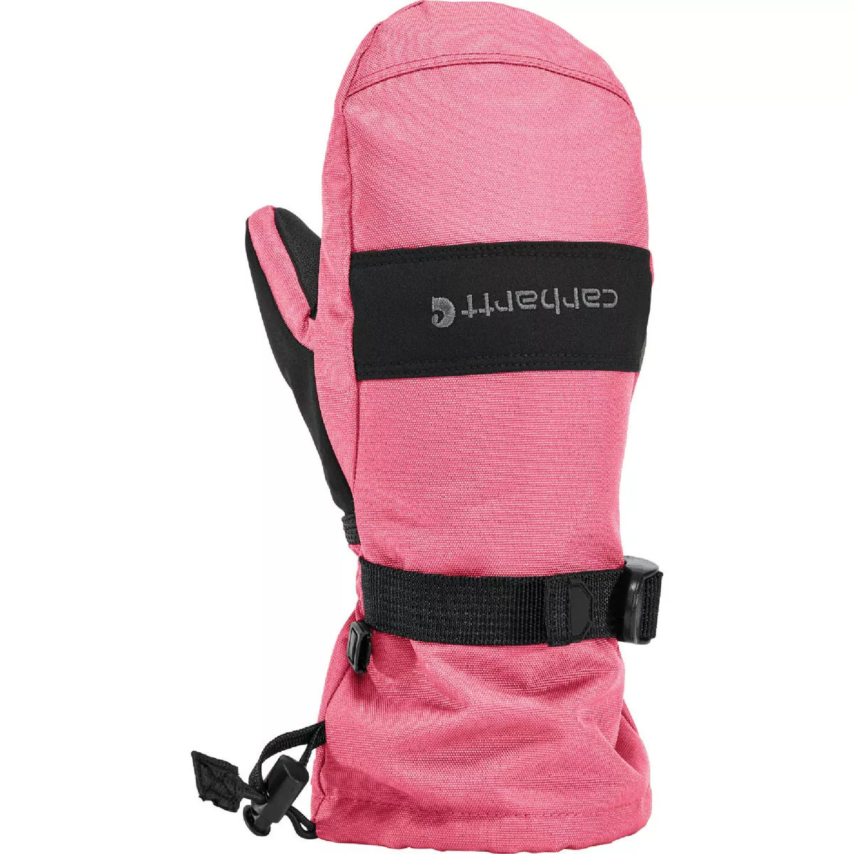 Carhartt Junior Small Pink Lemonade Black Waterproof Insulated Gauntlet Mitt