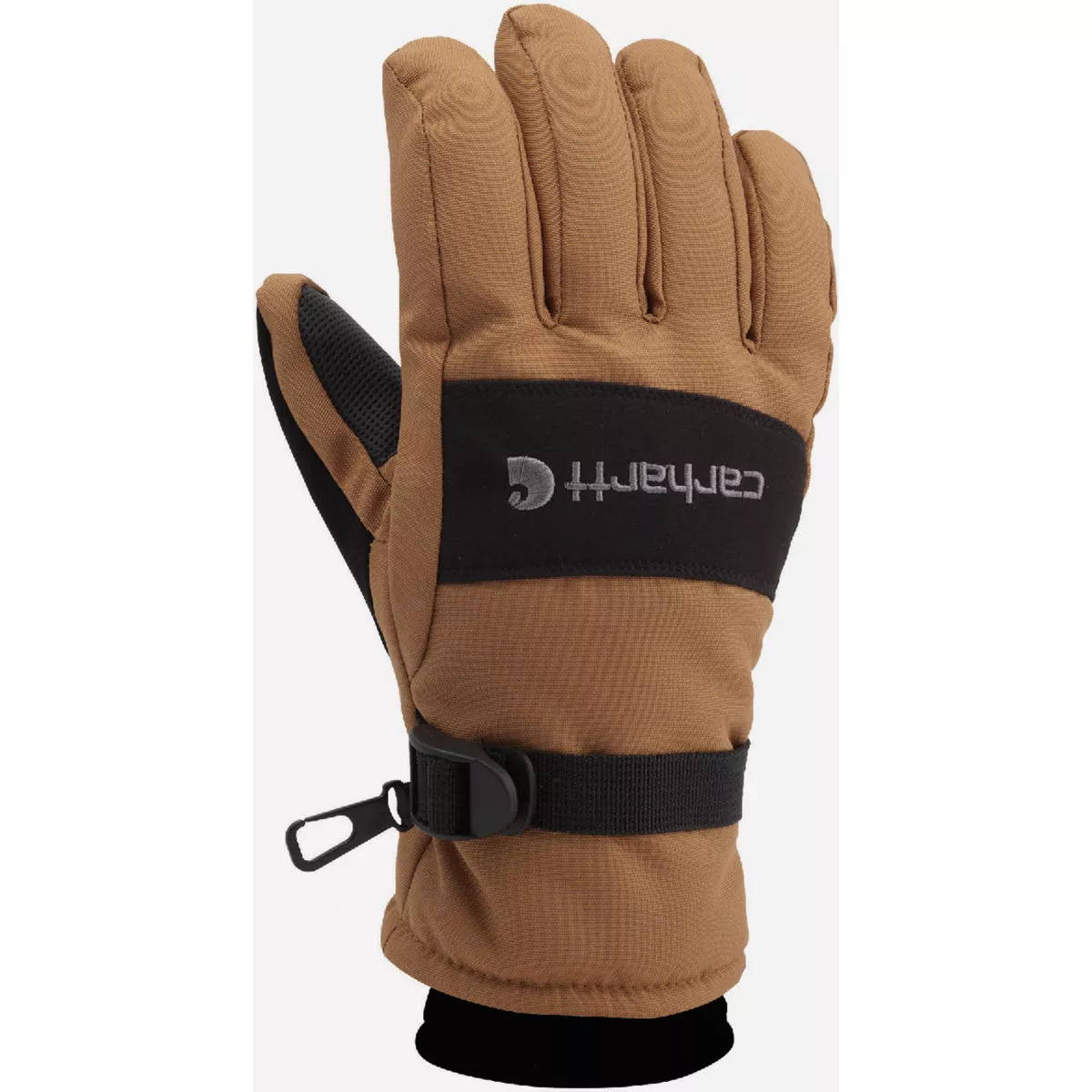 Carhartt Men's S Brown Black Waterproof Insulated Knit Cuff Glove