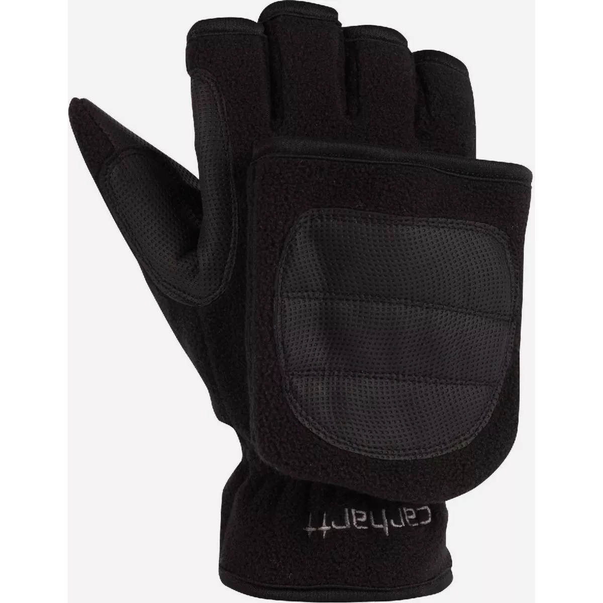 Carhartt Men's S Black Fleece Flip Mitten