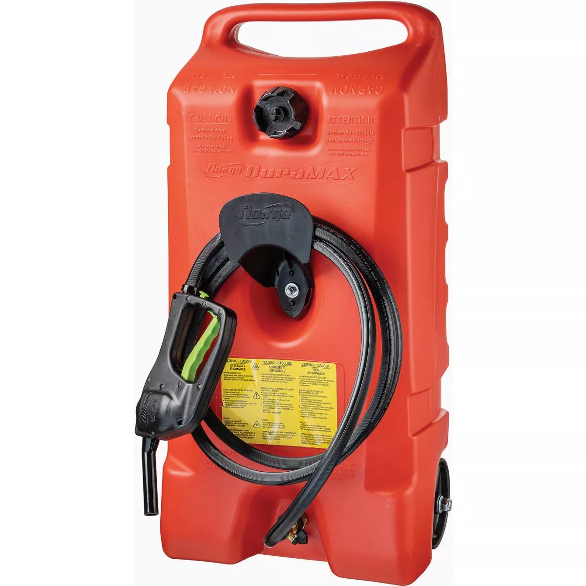Scepter Flo n' Go 14 Gal. Duramax Wheeled Poly Fuel Container with Hose and Transfer Pump