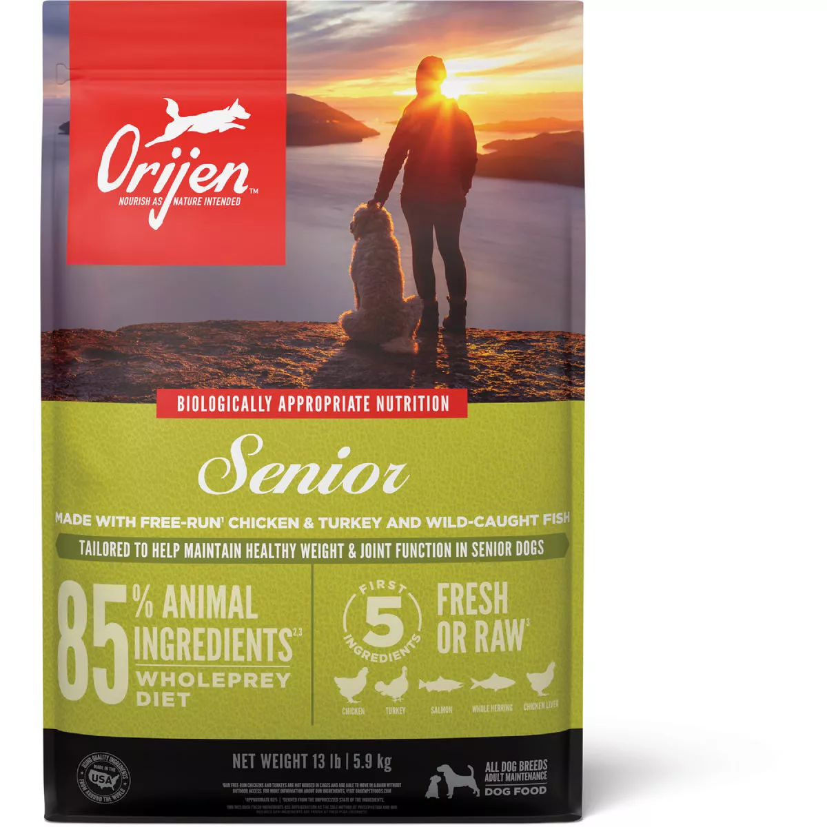 Orijen Original 13 Lb. Senior Grain-Free Dry Dog Food