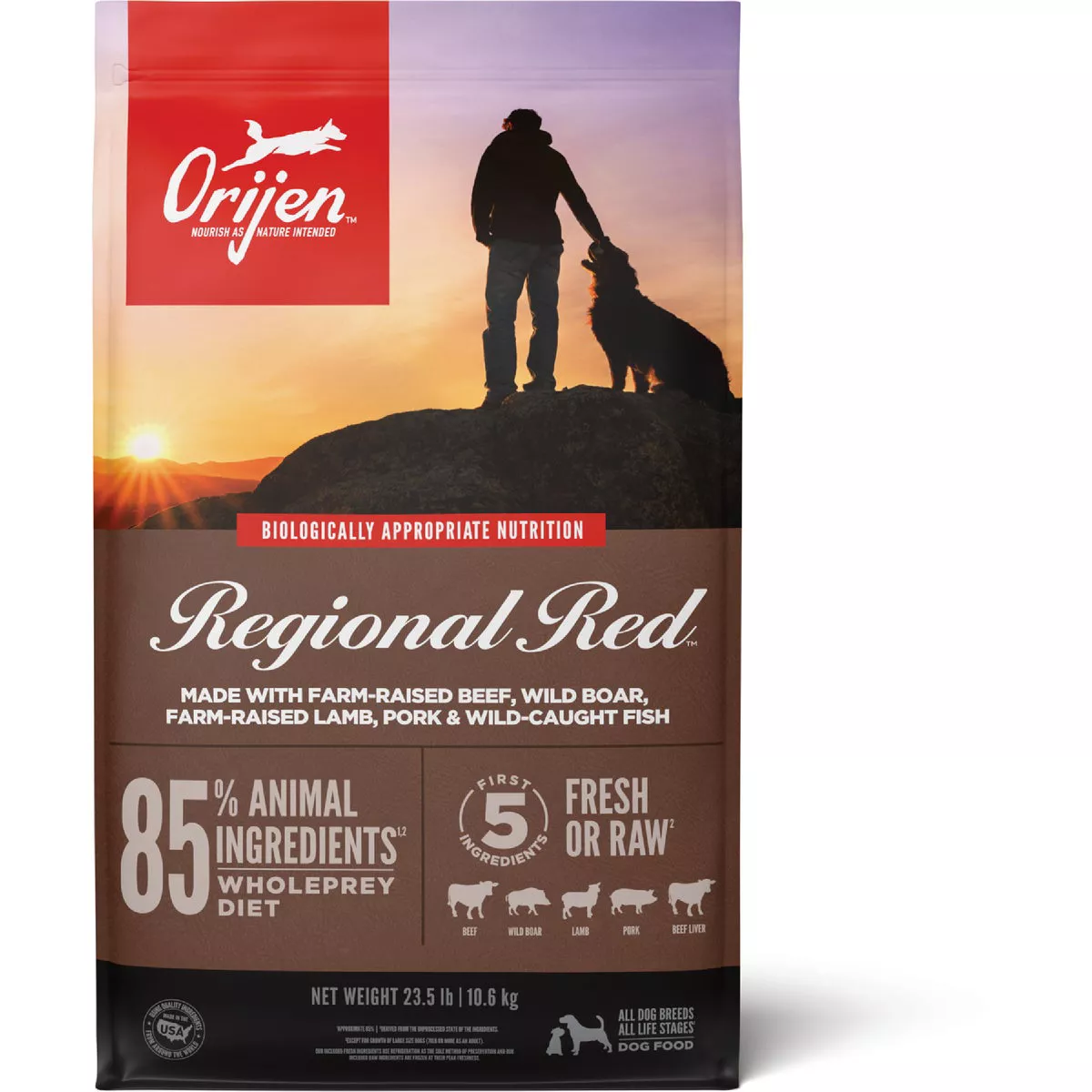 Orijen Regional Red 23.5 Lb. Adult Grain-Free Dry Dog Food