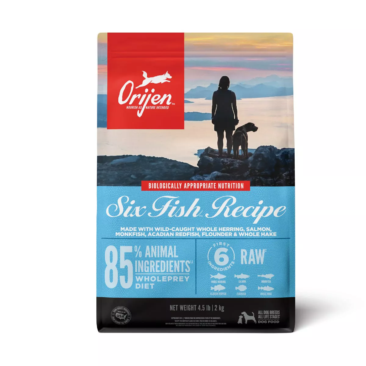 Orijen Six Fish 4.5 Lb. Adult Grain-Free Dry Dog Food