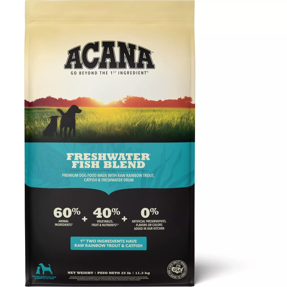 Acana Freshwater Fish Recipe 25 Lb. Adult Grain-Free Dry Dog Food