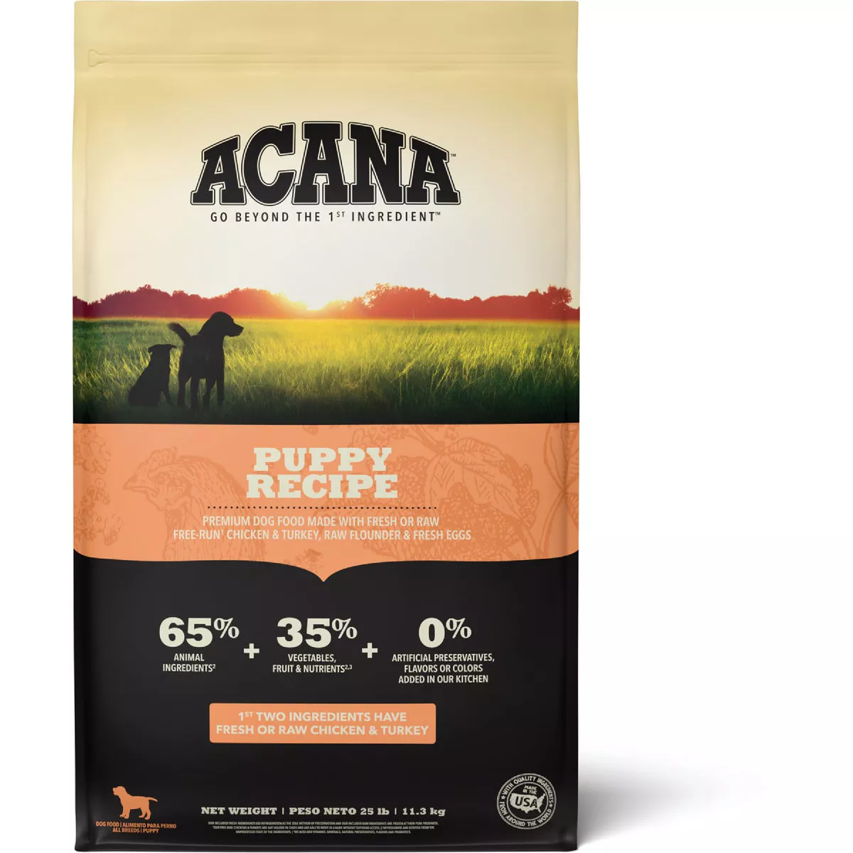 Acana Puppy Recipe 25 Lb. Grain-Free Dry Dog Food