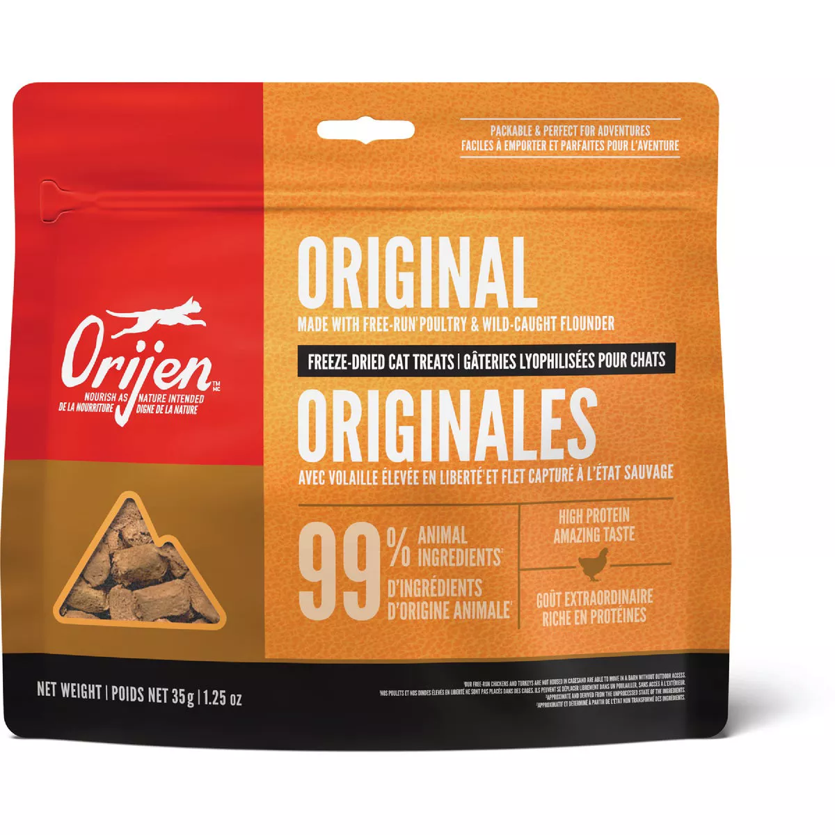 Orijen 1.25 Oz. Original Recipe Freeze-Dried Grain Free Cat Treat