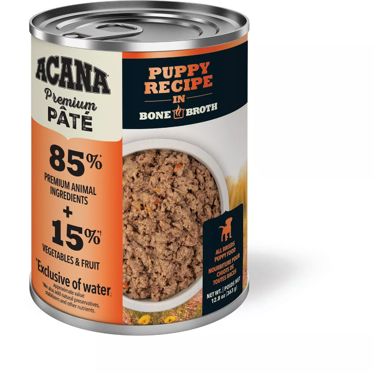 Acana Premium Pate Puppy Recipe Grain-Free Wet Dog Food, 12.8 Oz.