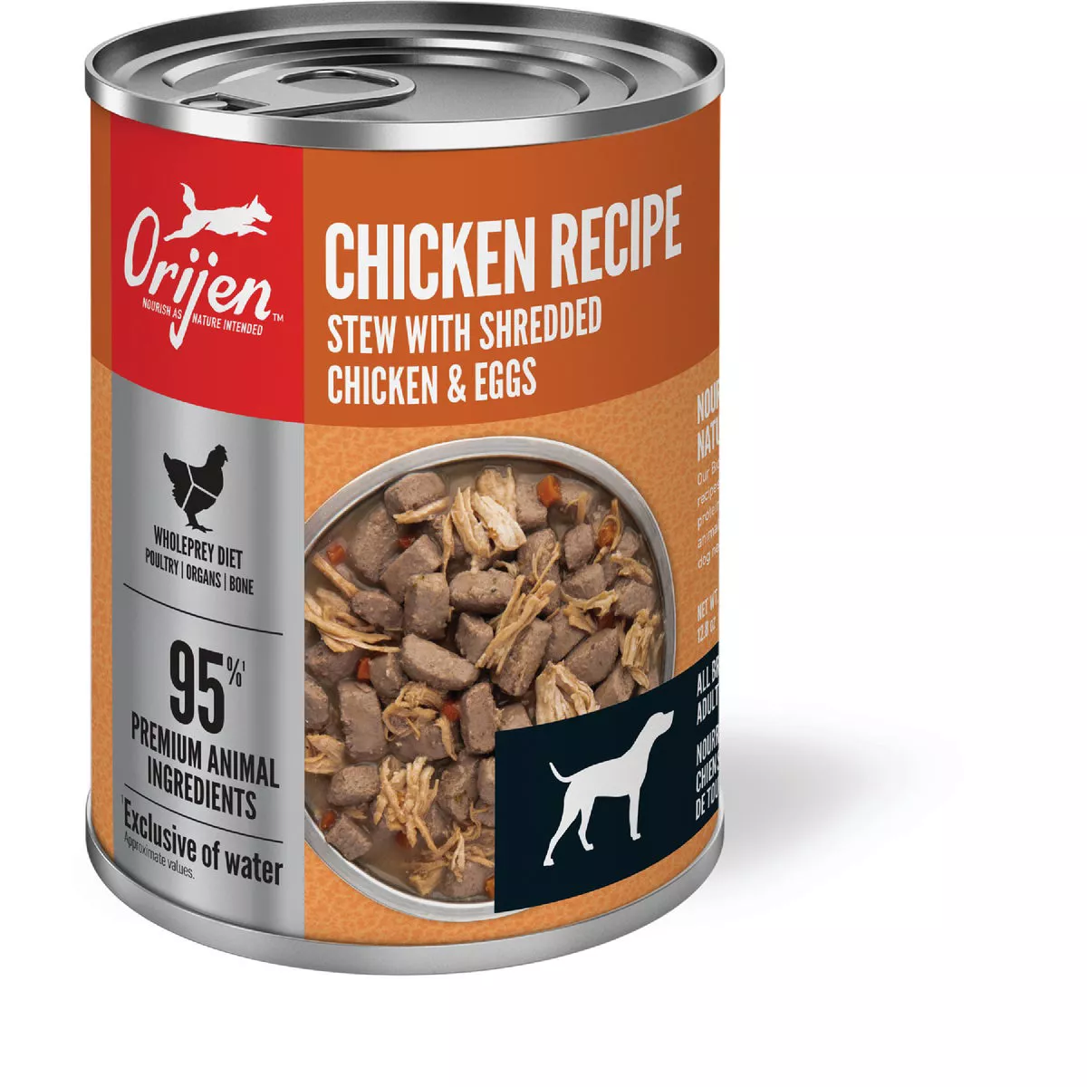 Orijen Chicken Recipe Stew Shreds Grain-Free Wet Dog Food, 12.8 Oz.