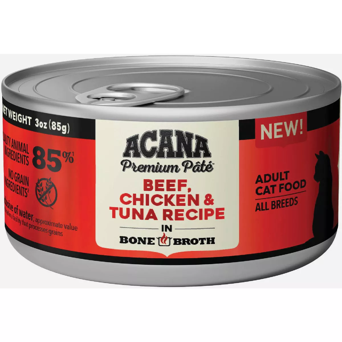 Acana 3 Oz. Premium Pate Beef, Chicken & Tuna Recipe Wet Cat Food
