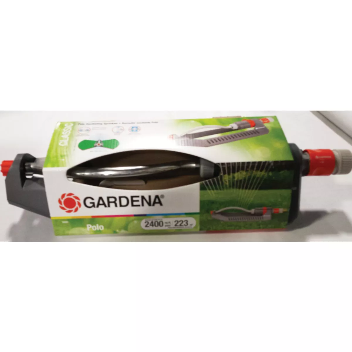 Gardena Polo ABS Plastic 2400 Sq. Ft. Oscillating Sprinkler