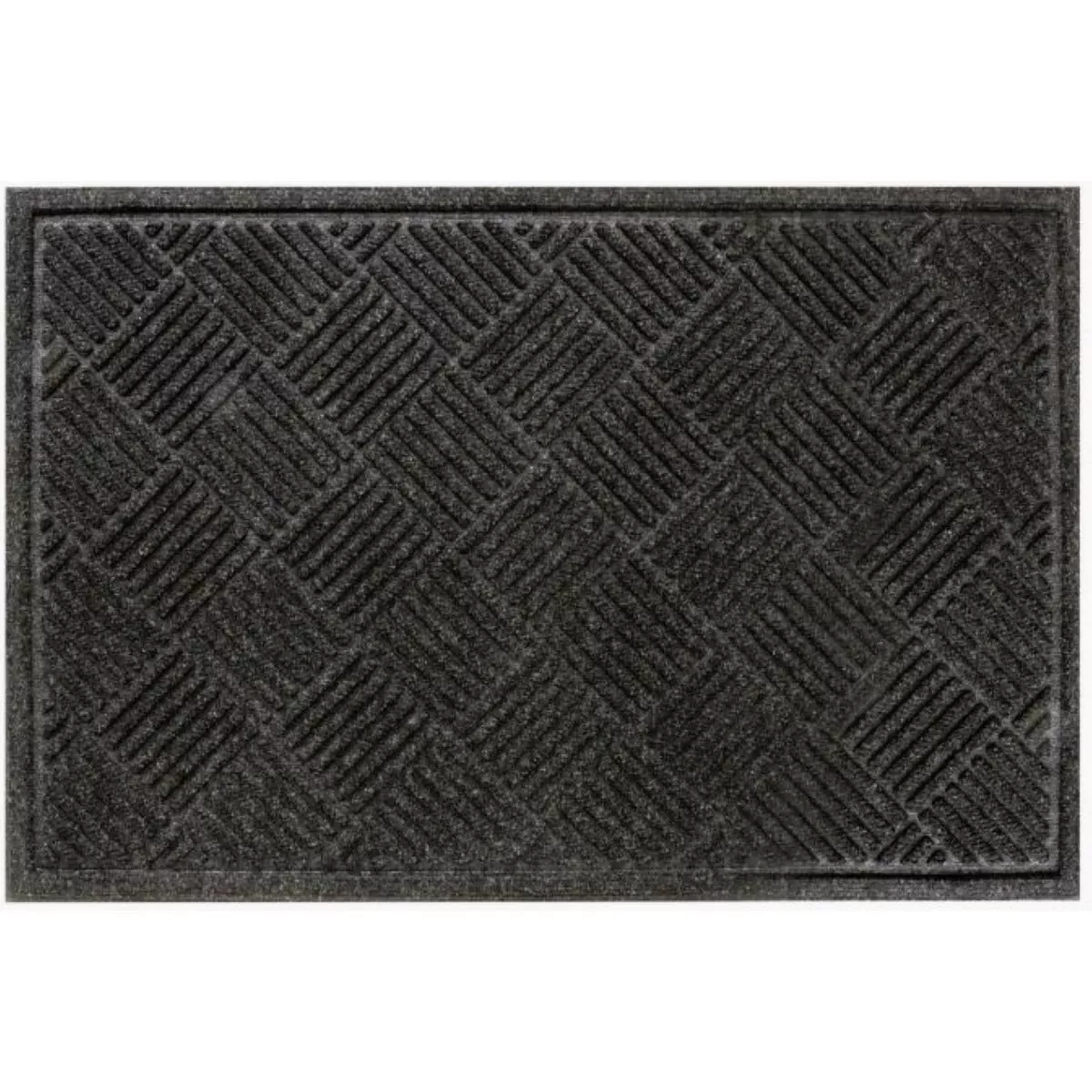 Multy Home 2 Ft. x 3 Ft. Contours Mat, Parquet Charcoal