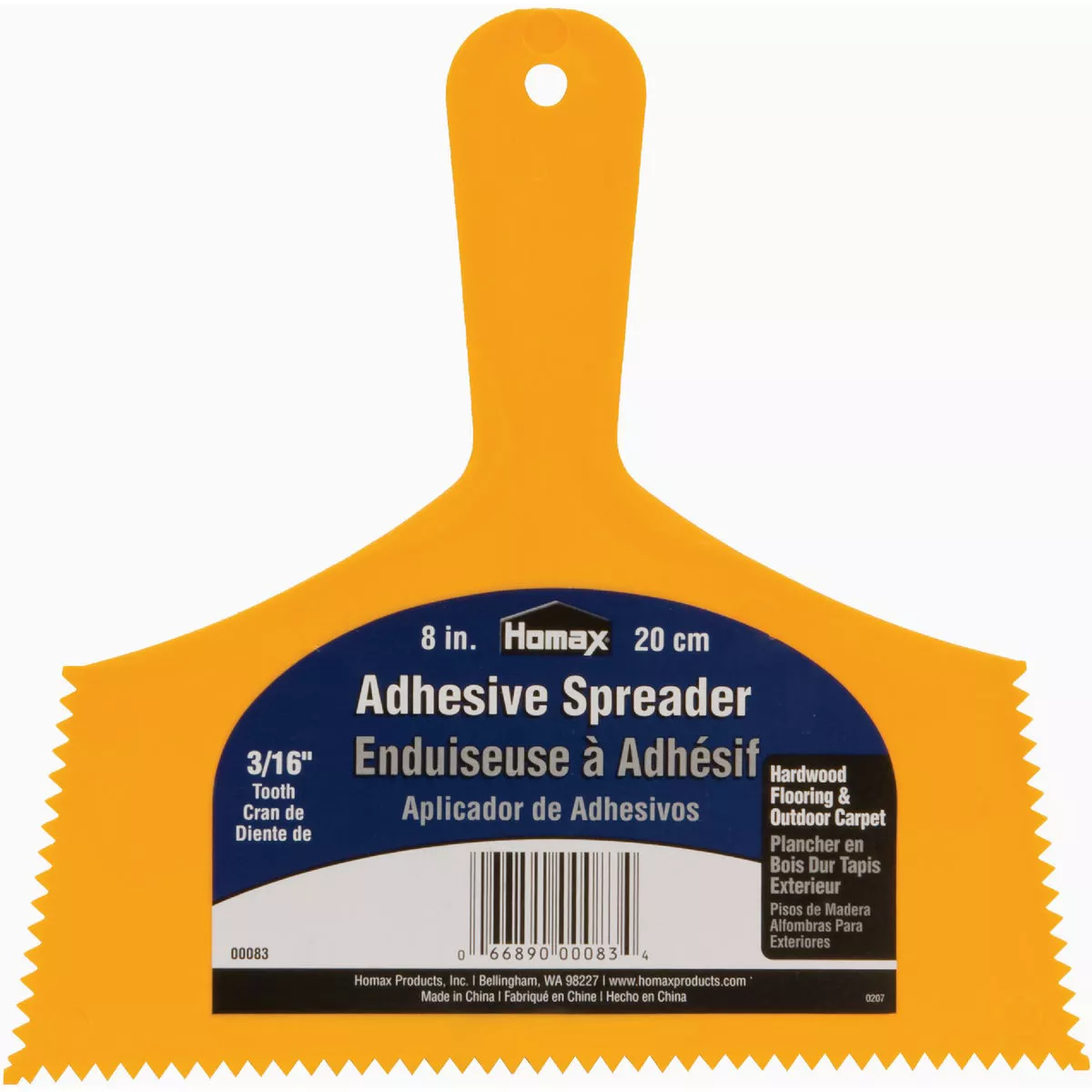 Homax 8 In. V-Notch Adhesive Spreader