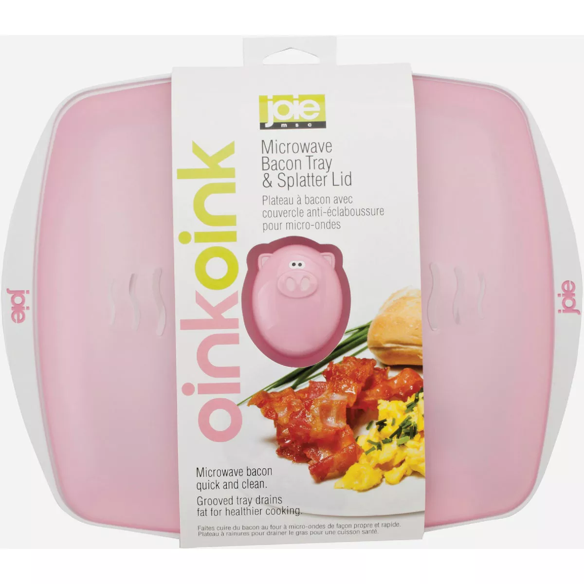 Joie Microwave 9 In. x 8 In. Plastic Bacon Cookware Tray