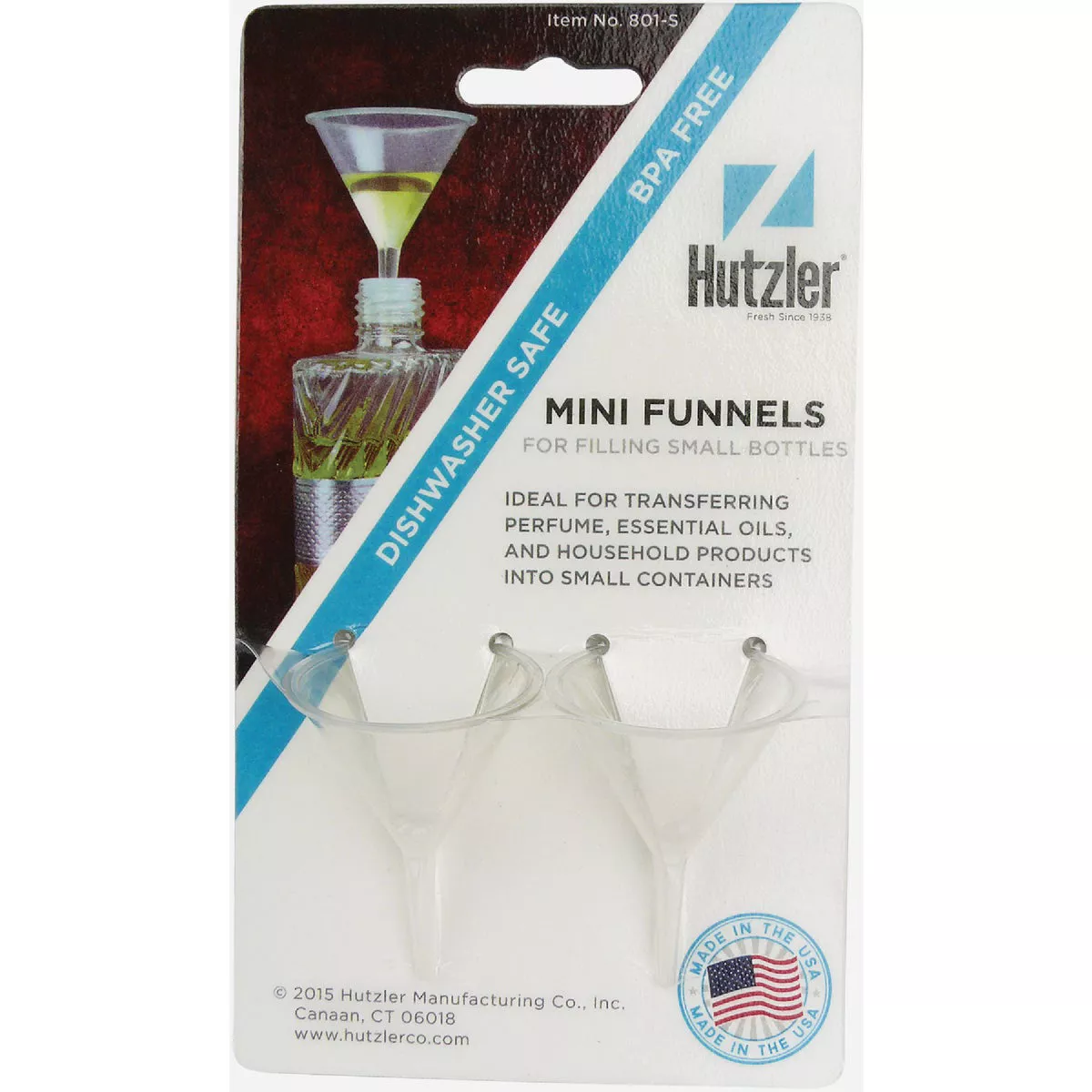 Hutzler 1.6 Oz. Plastic Mini Funnel