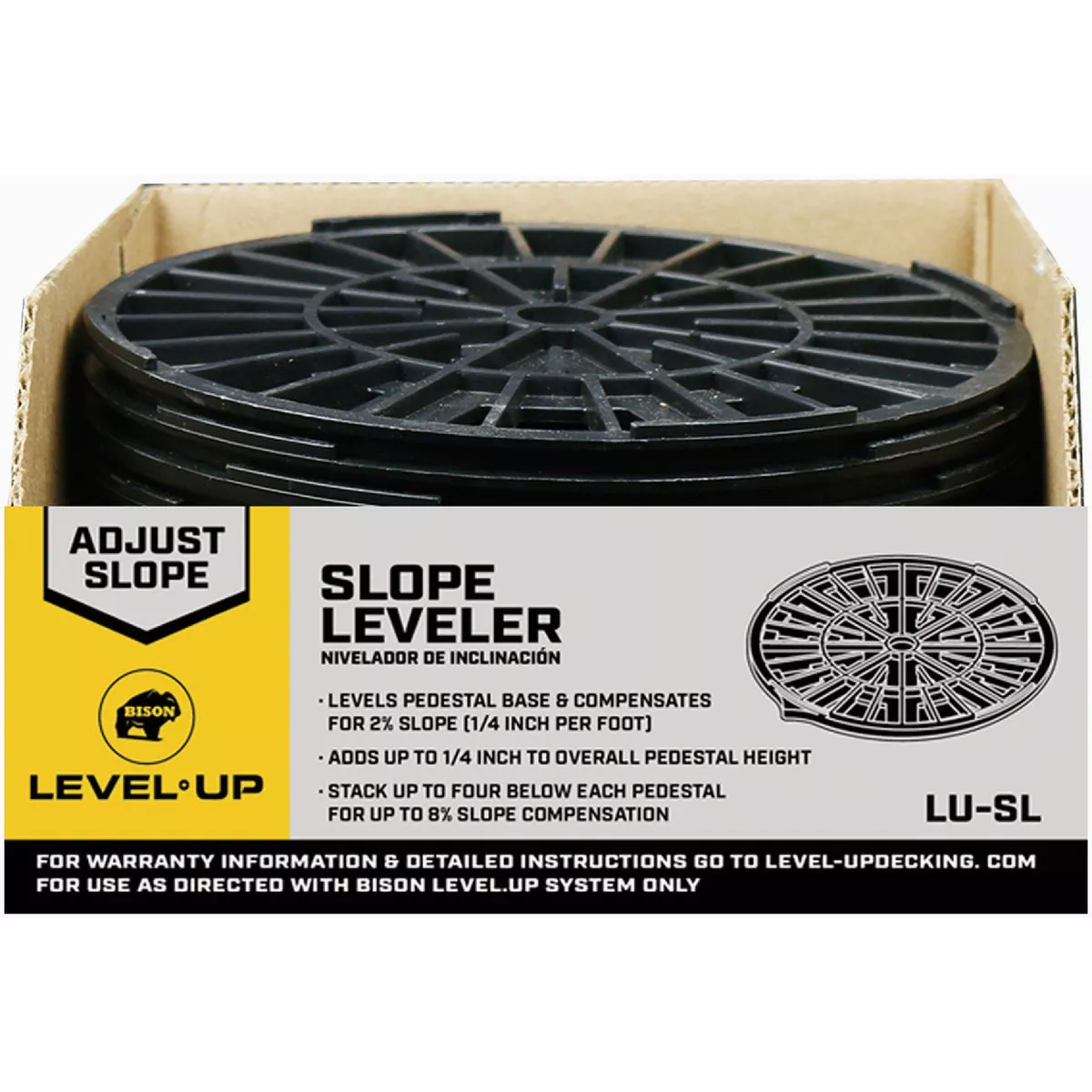 Bison Level Up Pedestal Base Slope Leveler