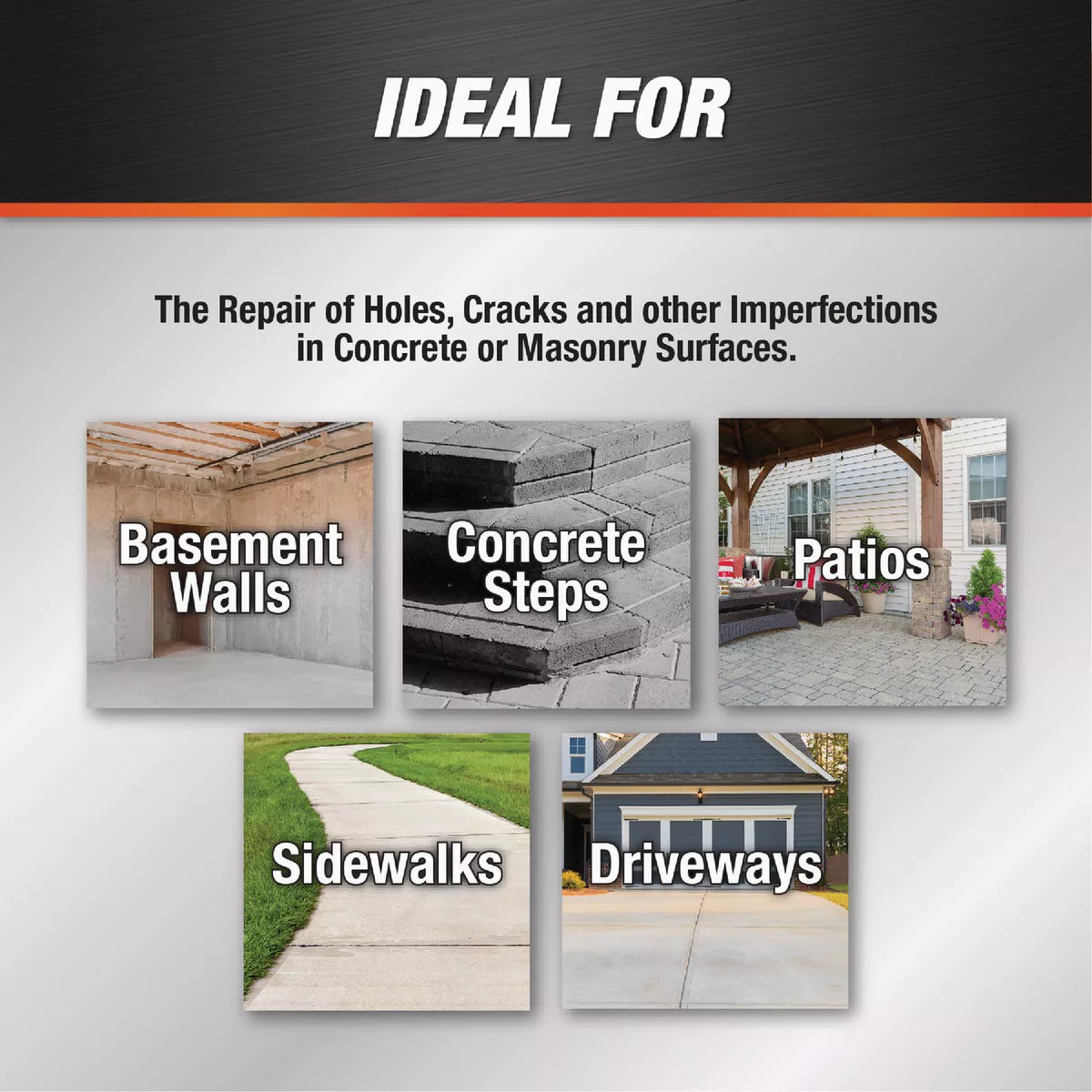 DAP 32 Oz. Ready-to-Use Concrete Patch, Gray- - photo 3