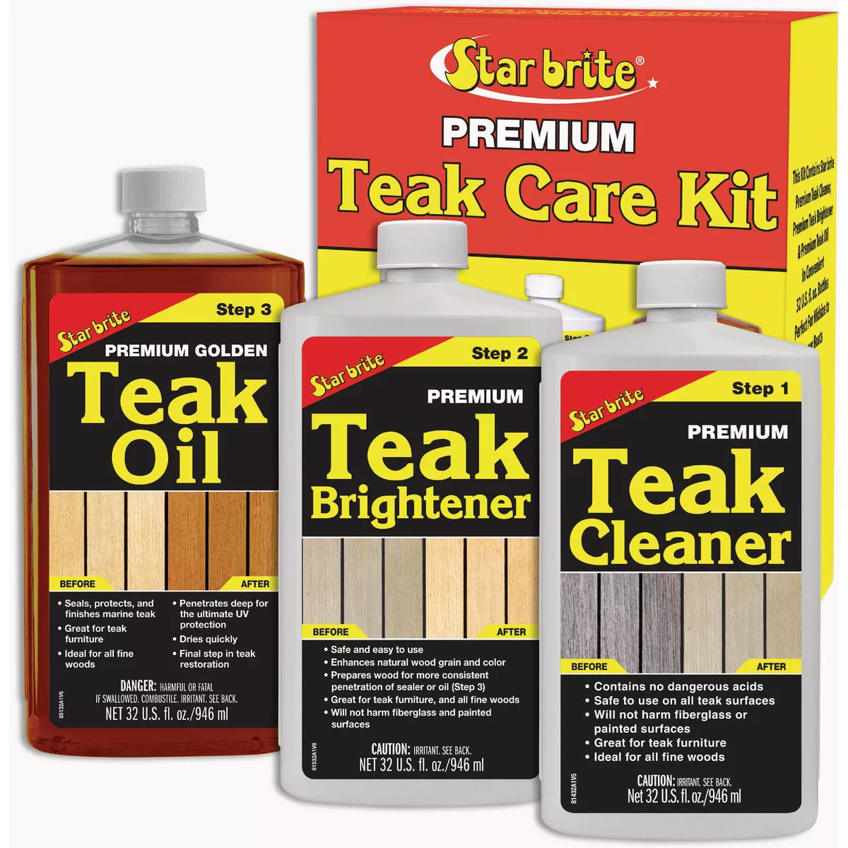 Star brite Qt. Teak Care Kit