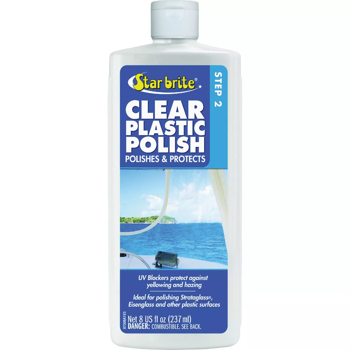 Star brite Clear Plastic Polish 8 oz.