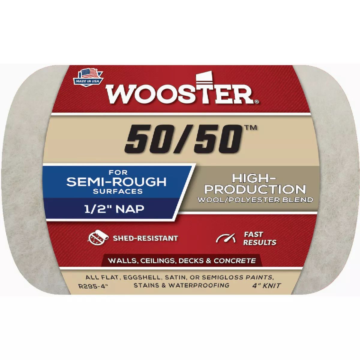 Wooster 4x1/2 50/50 Roller Cover