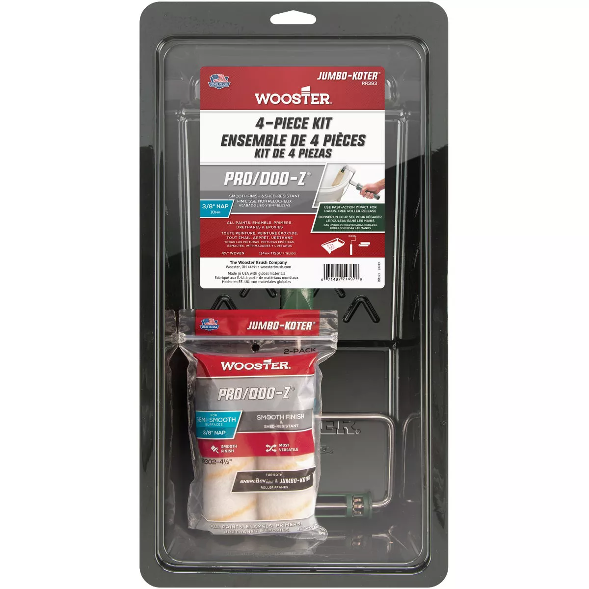 Wooster Jumbo Koter Pro Doo-Z 4-1/2 In. Paint Kit